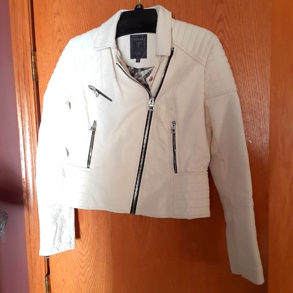 Guess Jackets & Blazers - Womens size large,  Guess faux leather jacket